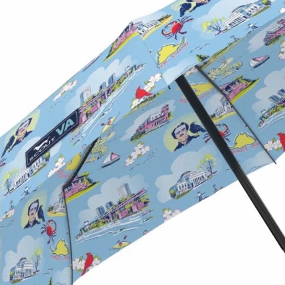 NWT Scout Virginia Print High and Dry Umbrella